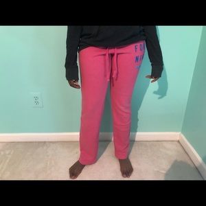 Pink hollister sweatpants
